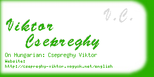 viktor csepreghy business card